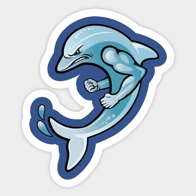 Dolphin Sticker by SWON Design